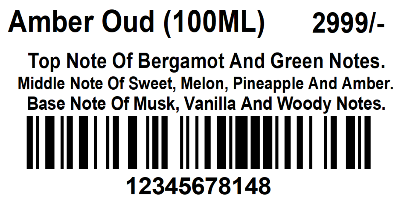 Amber Oud 100ml