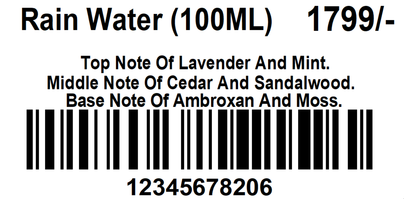 Rain Water 100ml