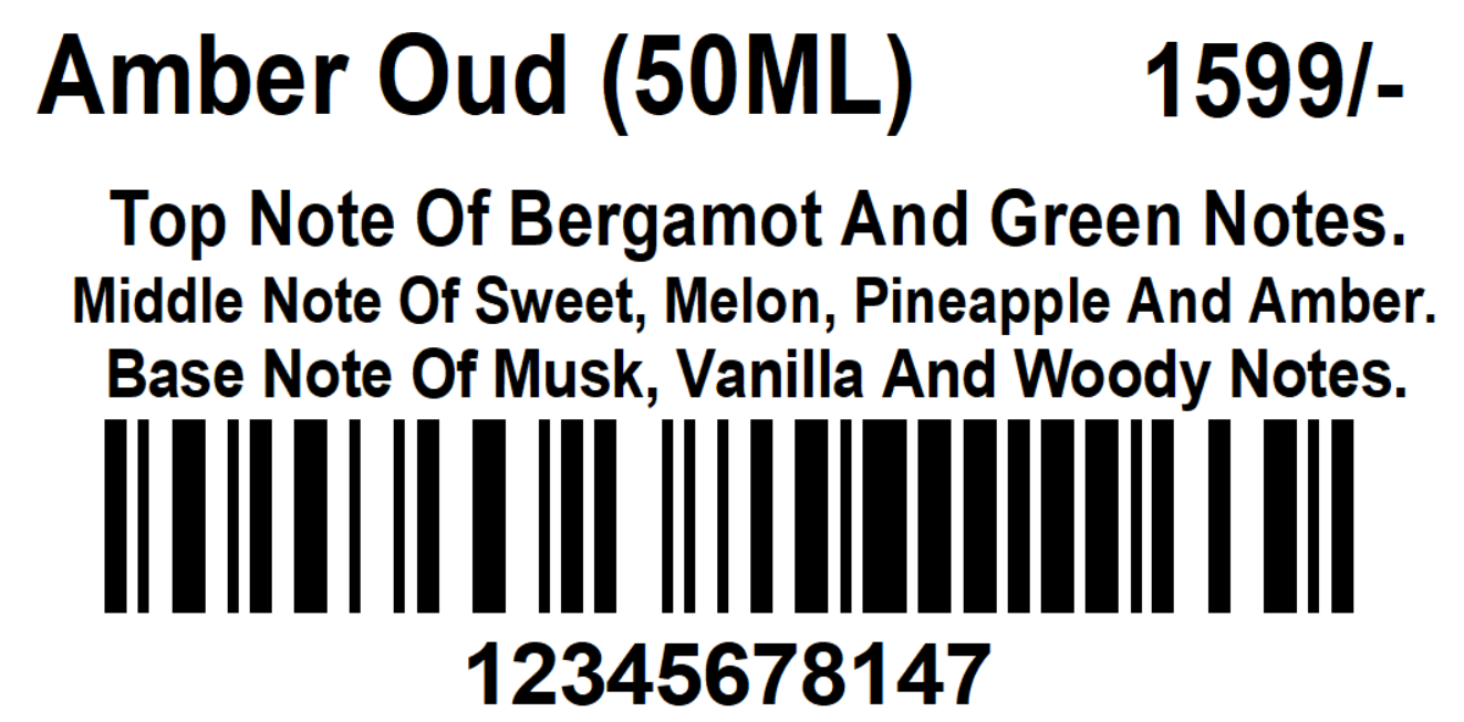 Amber Oud 50ml