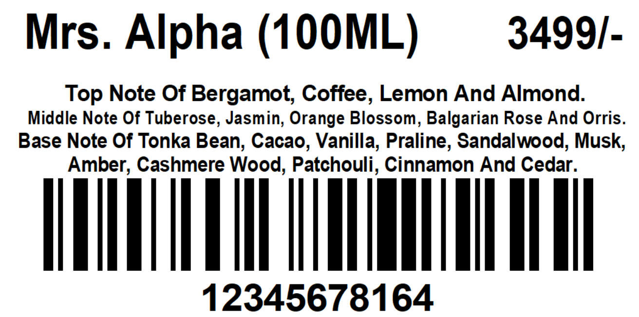 Mrs. Alpha 100mi